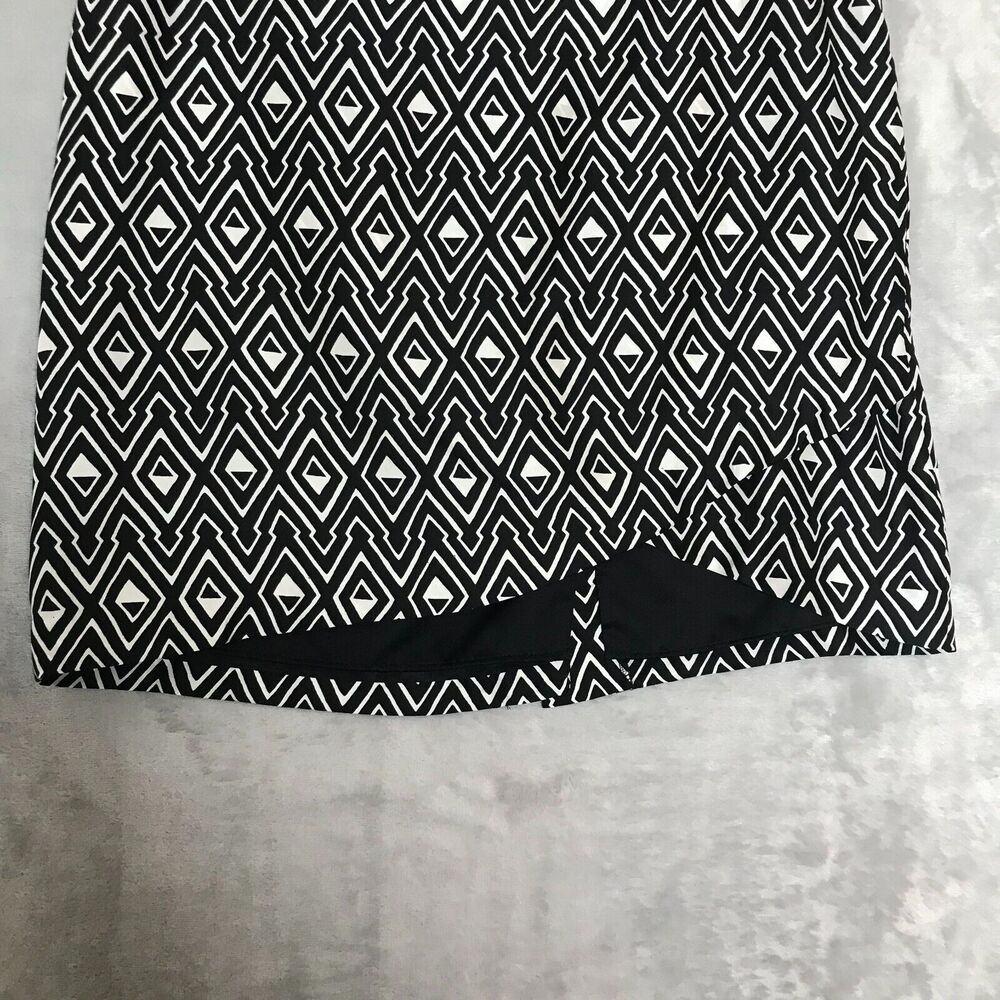 White House Black Market Skirt Womens 4 Silk Faux Wrap Front Lined Career Pencil - Picture 4 of 11